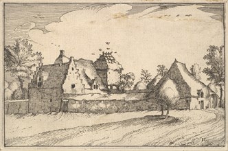 Walled Farm, plate 11 from Regiunculae et Villae Aliquot Ducatus Brabantiae, ca. 1610. Creator: Claes Jansz Visscher.