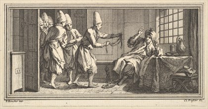 Bringing Rope to the Prisoner, 1746-47. Creator: Claude Augustin Duflos le Jeune.