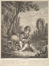 The Shepherd, ca.1753. Creator: Claude Augustin Duflos le Jeune.
