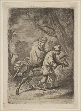 The Flight into Egypt: Small Plate.n.d. Creator: Claude Henri Watelet.