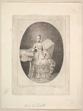 Portrait of Marguerite Le Comte, 1764. Creator: Claude Henri Watelet.
