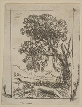 The Two Landscapes (Left Tree), ca. 1630. Creator: Claude Lorrain.