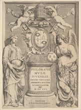 Title Page: Philomathi Musae Juveniles, 1655. Creator: Claude Mellan.