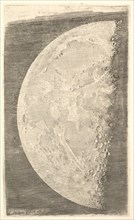 The Moon in its Final Quarter, 1635. Creator: Claude Mellan.