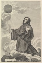 St. Benedict in Ecstasy. Creator: Claude Mellan.
