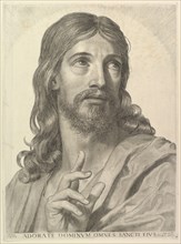 Bust of the Adult Christ, 1652. Creator: Claude Mellan.