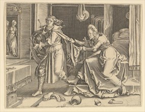 Joseph and Potiphar's Wife (copy), 17th century. Creator: Unknown.