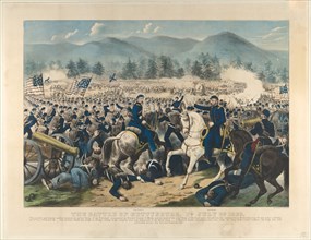 The Battle of Gettysburg, Pa., July 3rd, 1863, 1863. Creator: Currier and Ives.