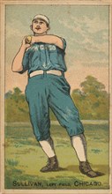 Sullivan, Left Field, Chicago, from the Gold Coin series (N284) for Gold Coin Chewing Toba..., 1887. Creator: D Buchner & Co.