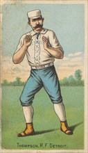 Thompson, Right Field, Detroit, from "Gold Coin" Tobacco Issue, 1887. Creator: D Buchner & Co.