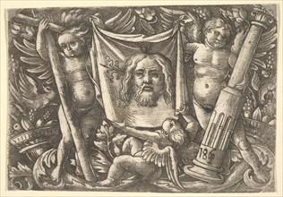 The Sudarium Held by Two Angels, ca. 1515. Creator: Daniel Hopfer.