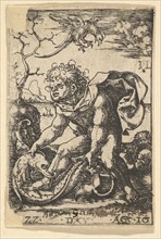 Man with a Fish, August 16, 1522. Creator: Dirck Vellert.