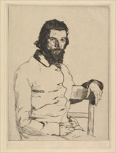 Portrait of Charles Meryon, 1853. Creator: Felix Bracquemond.