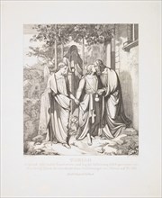 Tobias Takes Leave of his Father, 1829. Creator:  Ferdinand Anton Kruger.