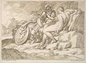 Venus, Mars, and Cupid, 1725-80. Creator: Francesco Lamarra.