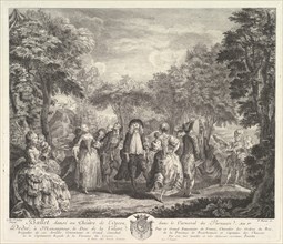 Le Carnaval du Parnasse, 1761-62. Creator: Pierre François Basan.