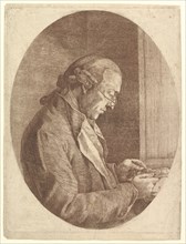 Portrait of an Artist Sketching a Portrait Miniature, 1799. Creator: Franz Jakob Josef Ignatz von Predl.