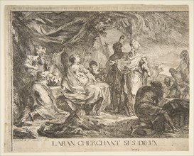 Laban cherchent ses dieux, 1753. Creator: Gabriel de Saint-Aubin.
