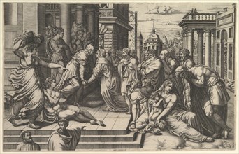The Visitation, 1540-50. Creator: Giorgio Ghisi.