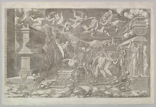 The Vision of Ezekiel, 1554. Creator: Giorgio Ghisi.