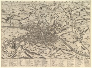 Speculum Romanae Magnificentiae: View of Modern Rome from the West, 1590. Creator: Giovanni Ambrogio Brambilla.
