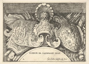 Plate 2: trophies of Roman arms from decorations above the windows on the second floor ..., 1656-58. Creator: Giovanni Battista Galestruzzi.