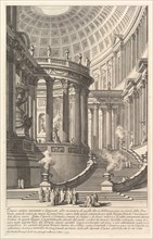 Imaginery ancient temple designed in the style of those built in honor of the Goddess ..., ca. 1750. Creator: Giovanni Battista Piranesi.