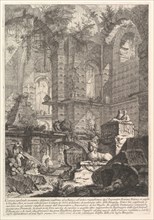 Camera sepolcrale inventata e disegnata conforme al costume, e all'antica magnificenza..., ca. 1750. Creator: Giovanni Battista Piranesi.
