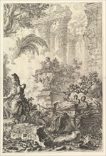 Frontispiece, with Statue of Minerva, ca. 1748. Creator: Giovanni Battista Piranesi.