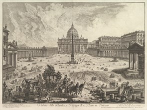 View of St. Peter's Basilica and Piazza in the Vatican, from Vedute di Roma