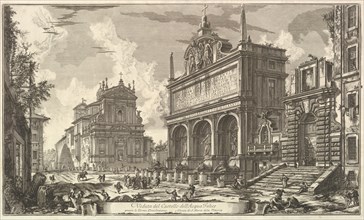 View of the Fountainhead of the Acqua Felice...., from Vedute di Roma (Roman Views), ca. 1751. Creator: Giovanni Battista Piranesi.
