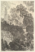 Frontispiece, with Statue of Minerva, ca. 1748. Creator: Giovanni Battista Piranesi.