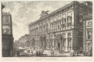 View of the Palazzo della Consulta on the Quirinal housing the Papal Secreteriat, f..., ca. 1760-78. Creator: Giovanni Battista Piranesi.