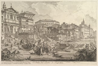 The smaller harbor, called the Porto di Ripetta (Veduta del Porto di Ripetta), ca. 1753. Creator: Giovanni Battista Piranesi.