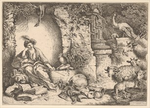 Circe changing the companions of Ulysses into beasts, 1650-1651. Creator: Giovanni Benedetto Castiglione.