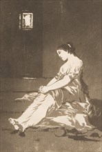 Plate 32 from 'Los Caprichos':Because she was susceptible