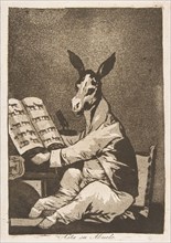 Plate 39 from 'Los Caprichos': And so was his grandfather.