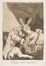 Plate 40 from 'Los Caprichos': Of what ill will he die?
