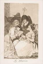 Plate 57 from 'Los Caprichos':The filiation