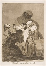 Plate 79 from 'Los Caprichos': No one has seen us (Nadie nos ha visto.), 1799. Creator: Francisco Goya.