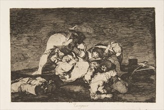 Plate10 from 'The Disasters of War' (Los Desastres de la Guerra): 'Nor [d..., 1810 (published 1863). Creator: Francisco Goya.