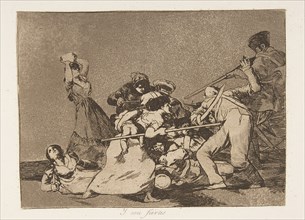 Plate 5 from 'The Disasters of War' (Los Desastres de la Guerra): 'And t..., 1810 ( published 1863). Creator: Francisco Goya.