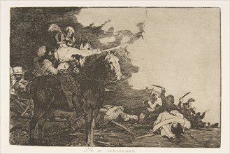Plate 17 from 'The Disasters of War' (Los Desastres de la Guerra): 'They ..., 1810 (published 1863). Creator: Francisco Goya.