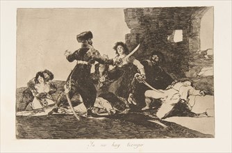 Plate 19 from 'The Disasters of War' (Los Desastres de la Guerra): 'There..., 1810 (published 1863). Creator: Francisco Goya.
