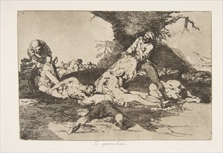 Plate 16 from 'The Disasters of War' (Los Desastres de la Guerra): 'T..., 1810 ( published in 1863). Creator: Francisco Goya.