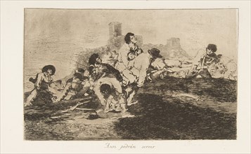 Plate 24 from 'The Disasters of War' (Los Desastres de la Guerra): 'They ..., 1810 (published 1863). Creator: Francisco Goya.