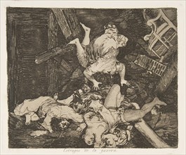 Plate 30 from 'The Disasters of War' (Los Desastres de la Guerra): 'Ravag..., 1810 (published 1863). Creator: Francisco Goya.