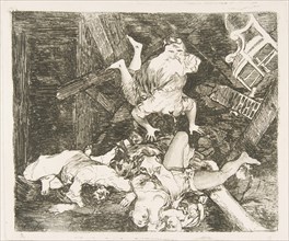 Plate 30 from 'The Disasters of War' (Los Desastres de la Guerra): 'Ravages of War.' (Estr..., 1810. Creator: Francisco Goya.