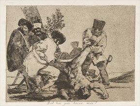Plate 33 from 'The Disasters of War' (Los Desastres de La Guerra): 'What ..., 1810 (published 1863). Creator: Francisco Goya.