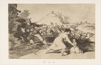 Plate 44 from 'The Disasters of War' (Los Desastres de la Guerra): 'I saw..., 1810 (published 1863). Creator: Francisco Goya.